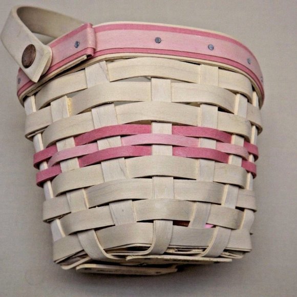 Longaberger 2001 HOH / ACS Basket Combo, with Liner, Protector, Lid and Tie-On - Picture 13 of 13